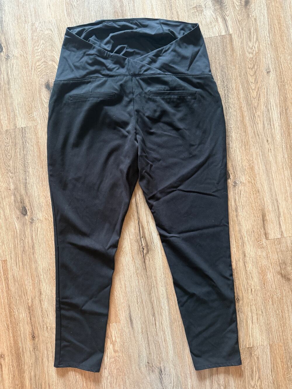 Isabel Maternity Black Dress Skinny Pants Size 10